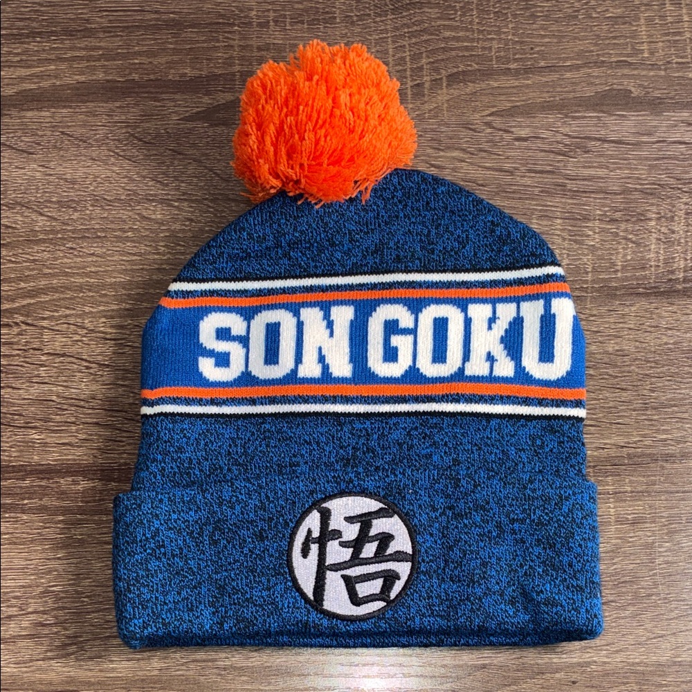 NWOT Blue and Orange Son Goku DragonBall Z Beanie